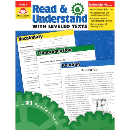 Read + Understand With Leveled Texts Book, Teachers Edition, Grade 6+